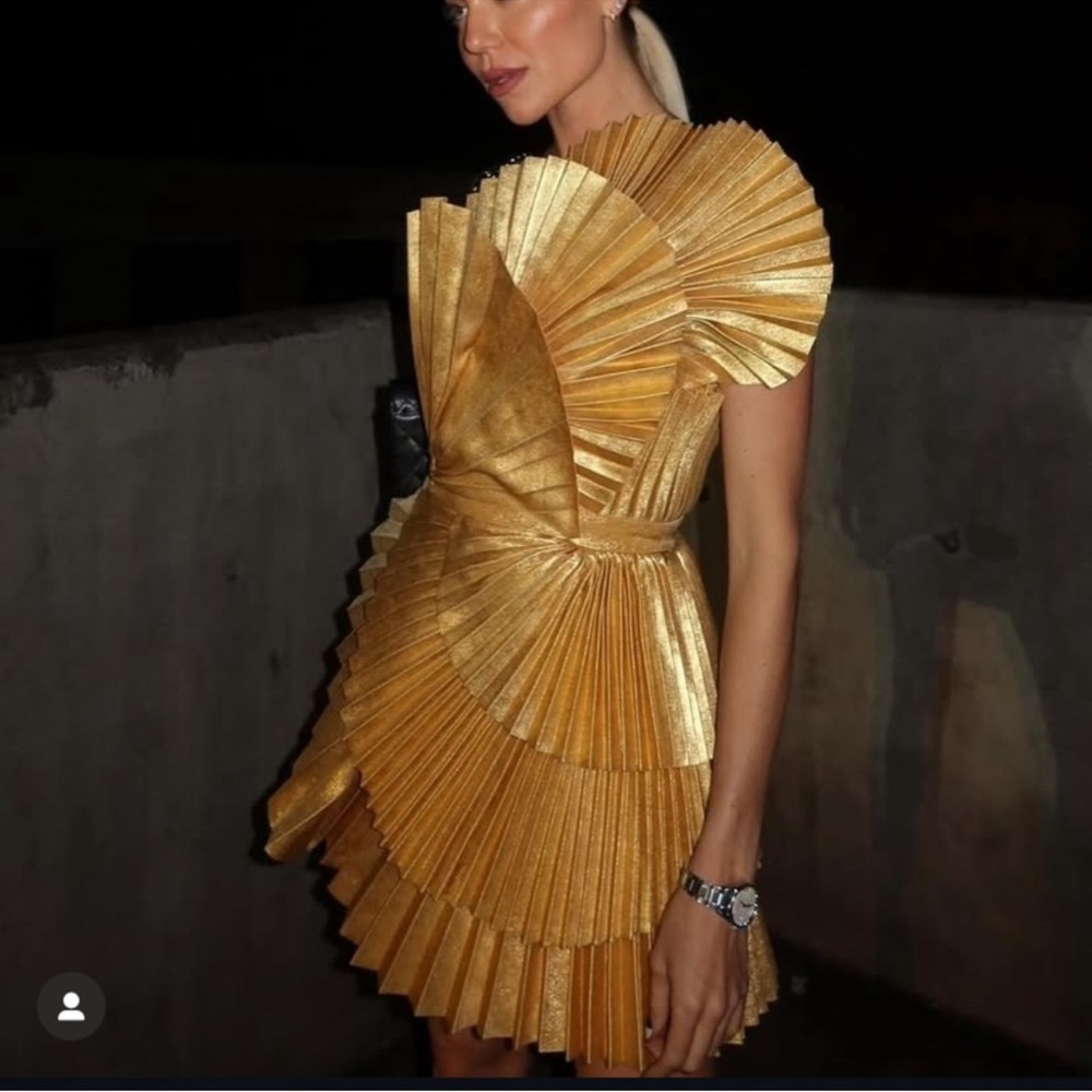 Acler Pleated Mini Dress - Picture 2 of 11